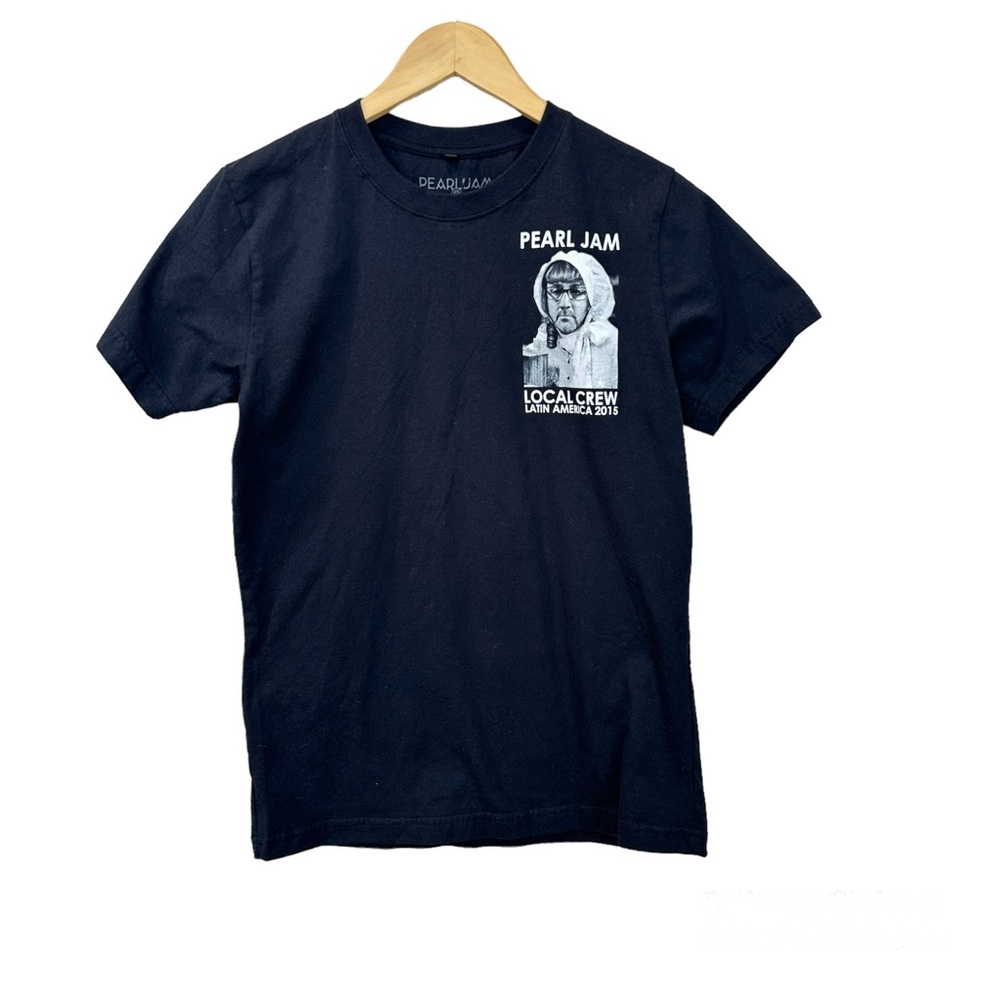 Pearl Jam 2015 Local Crew Latin America Black T-shirt Cotton Men’s Sz‎ XS/P